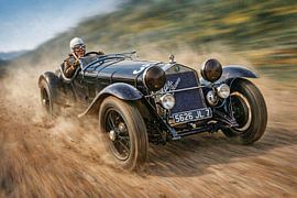 Odette Siko au volant de son Alfa Romeo sur DeVerviersBelgium