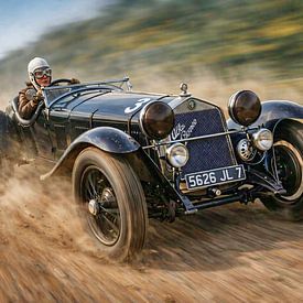 Odette Siko au volant de son Alfa Romeo sur DeVerviersBelgium