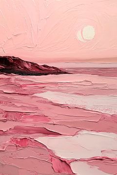 Hemelse zonsondergang aan zee van Poster Art Shop
