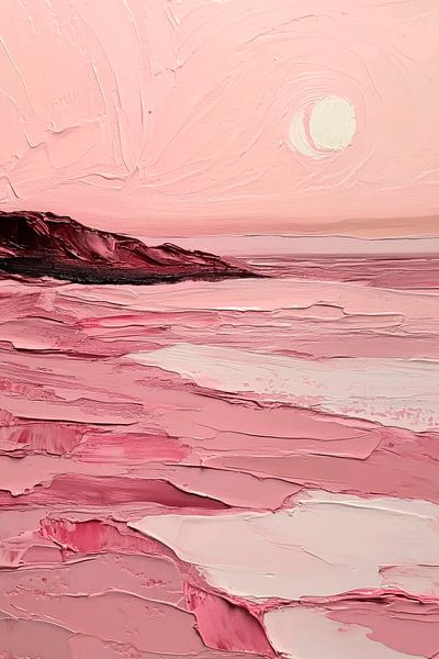 Hemelse zonsondergang aan zee van Poster Art Shop