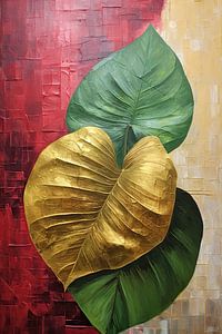Abstract Botanical Art - Monstera