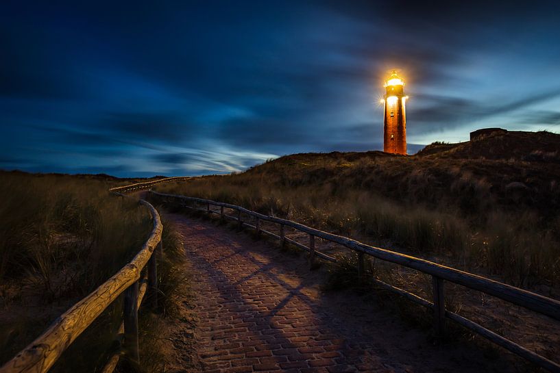 Der Leuchtturm von Texel am Morgen von Pieter van Dieren (pidi.photo)