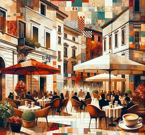 Caféleben in geometrischer Pracht