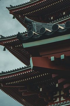 Asakusa Tempel in Tokio van Endre Lommatzsch