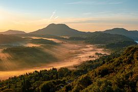 Sunrise over Corfu from the Emperor William II Observatory by Leo Schindzielorz