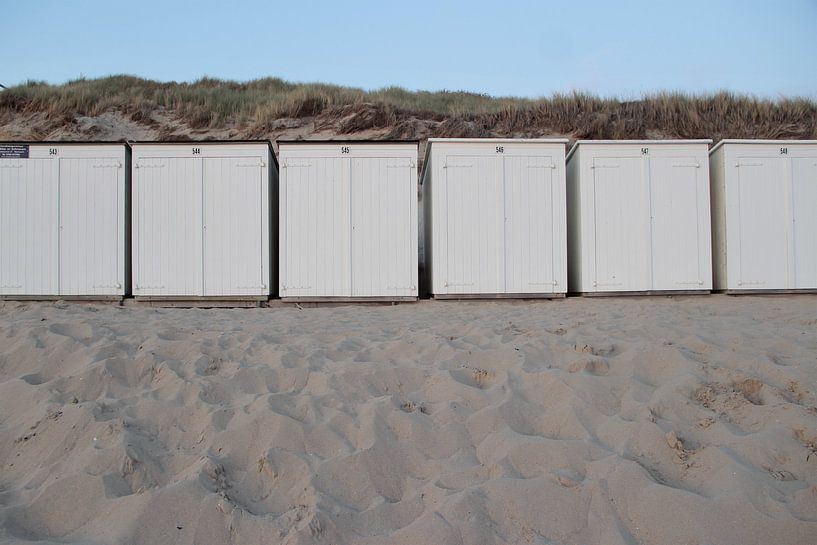 Cabines sur la plage par Foto's van EL