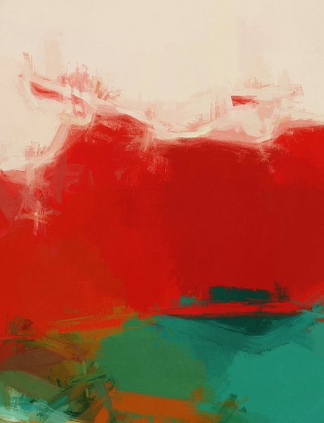 Abstract landschap van Angel Estevez