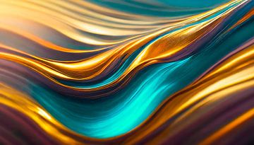 Fluid mit Formen und Farben von Mustafa Kurnaz