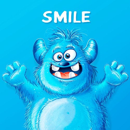 parmantig blauw monster