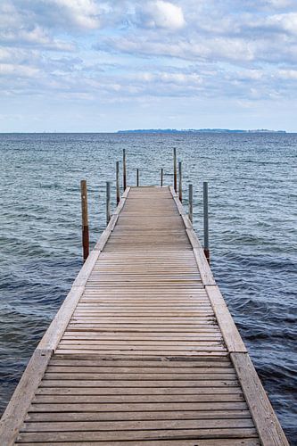 Aanlegsteiger in het water in Denemarken