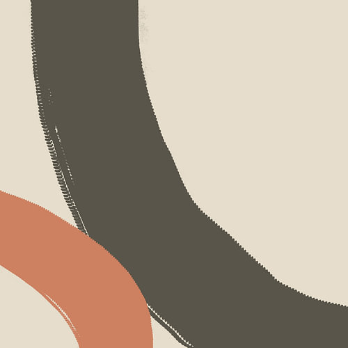 Minimalistische vormen in aardse pasteltinten