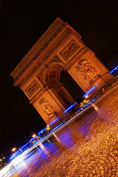 Arc de Triomphe by night van Br.Ve. Photography