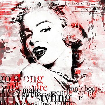 Marilyn Monroe Malerei Pop-Art-Kunstwerk von Kunst Laune