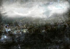 Skandinavische Nacht Abstrakt von Mad Dog Art