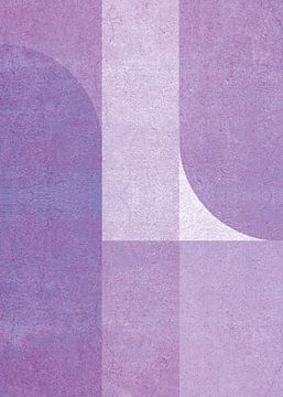 TW Living - Abstract art HANNA purple van TW living