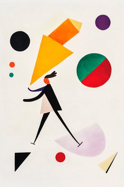 Abstract figure with colours and shapes by Poster Art Shop