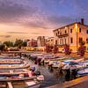 Hafen von Bardolino am Gardasee im Sonnenuntergang von Voss Fine Art Fotografie