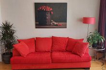 Klantfoto: Rode appeltjes van Carolien van Schie, op canvas