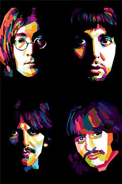 Die Beatles WPAP von Awang WPAP Pop Art
