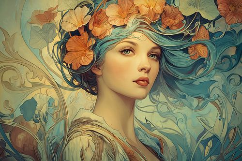 Jugendstilporträt Nr. 6