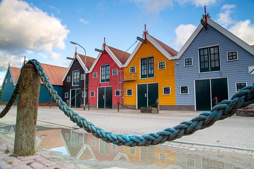 gekleurde huisjes in Zoutkamp