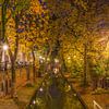 Nieuwegracht in Utrecht in de avond, herfst 2016 - 1 van Tux Photography
