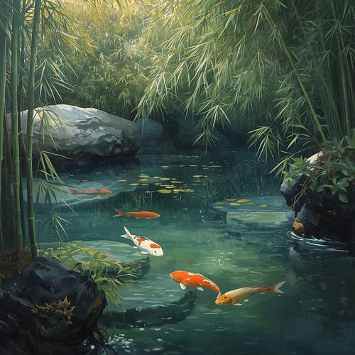 The Peace of Fish Schilderij