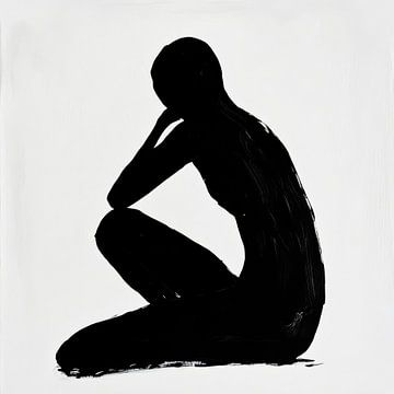 Pensive silence in black by Poster Art Shop