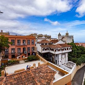 La Orotava, Tenerife Spain. City with the balconies