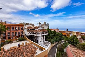 La Orotava, Teneriffa Spanien. Stadt mit den Balkonen