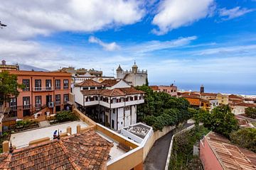La Orotava, Tenerife Spanje. Stad met de balkonnetjes