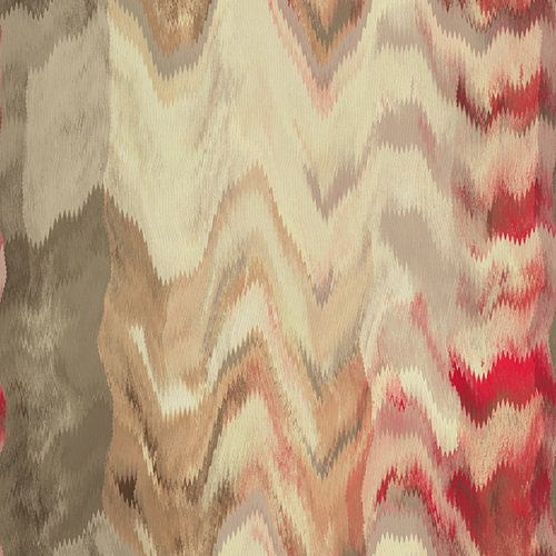 Retro abstract jaren 70 patroon in wit, taupe, rood, beige I