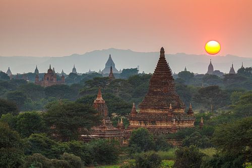 De tempels van Bagan in Myanmar