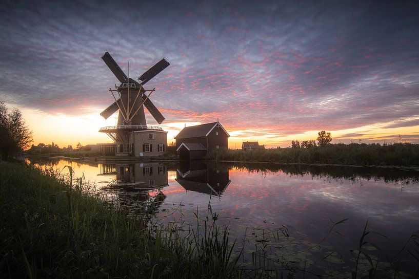 Zonsondergang Alblasserwaard van Stephanvtz fotografie