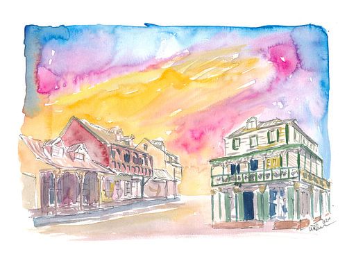 Sainte-Lucie : scène de rue de Soufriere sous un soleil doré