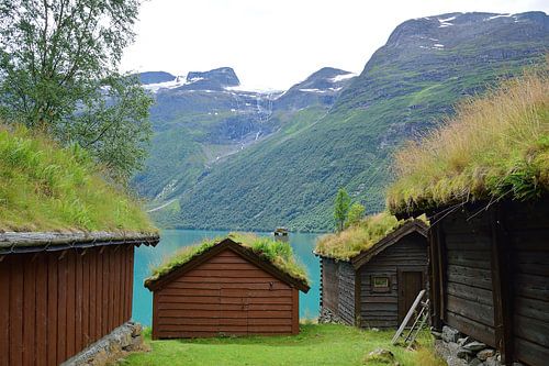 Idyllische locatie naast het Lovatnet meer