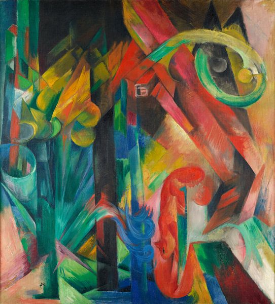 Bos met eekhoorn, Franz Marc van All the Masters