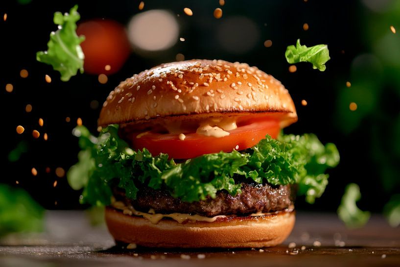 Burger Genuss von Poster Art Shop