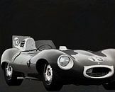 Jaguar Type D 1956 Voorkant b&w van Jan Keteleer thumbnail