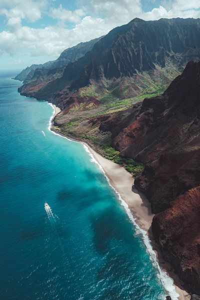 Na'pali-Küste in Kauai, Hawaii von Nikkie den Dekker | Reise- und Lifestyle-Fotograf