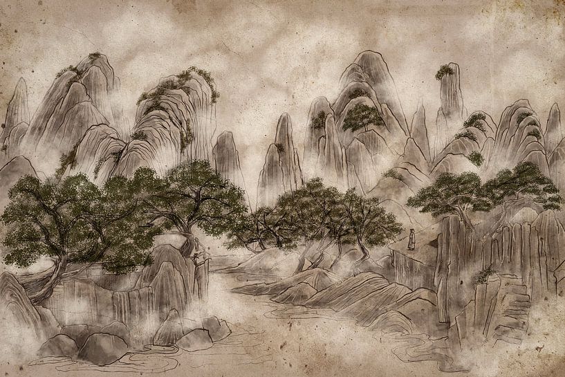 Taoist Landscape - Part 1 - The River | Binlarto, Indonesia by Buzzles Gallery