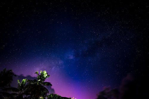 Roze en paarse melkweg, pink and purple milkyway