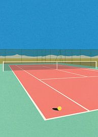 Tennis Court In the Desert by Rosi Feist