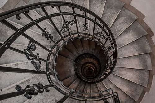 Old spiral staircase