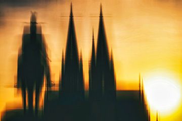 Silhouet van de Dom van Keulen van Dieter Walther