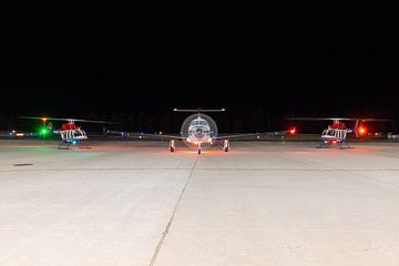Een deel van de vloot van Guardian Air op het platform van Flagstaff Airport, AZ. van Jimmy van Drunen