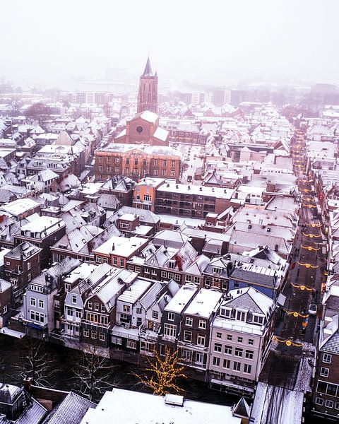 Winters Gorinchem van bovenaf. van Marleen Kuijpers @themissmarple