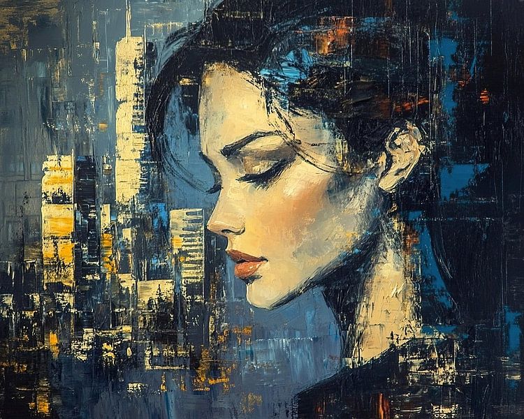 City Dreams Profil von Blickfänger Gemälde