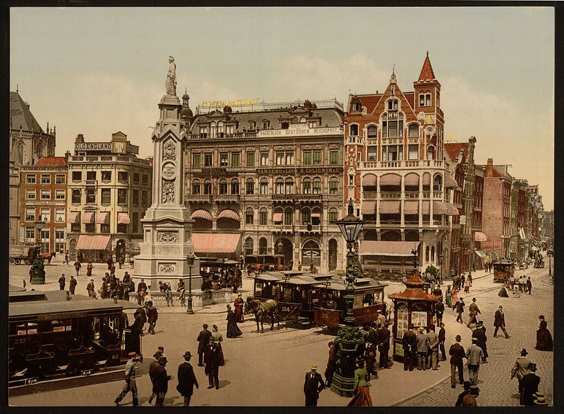 Dam Square, Amsterdam by Vintage Afbeeldingen