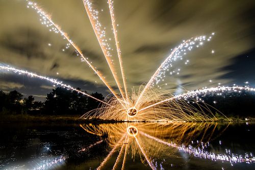 Lightpainting 10 van Eugene Klinkenberg